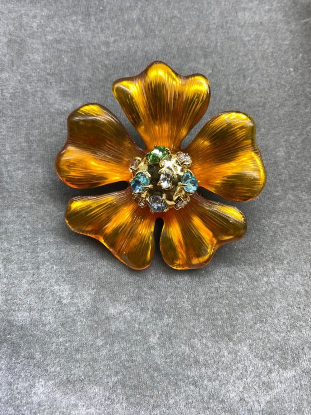 Alexis Bittar Sunflower Collection Brooch